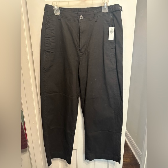 NWT Old Navy Canvas Wide Leg Workwear Pants Size 12 - Picture 2 of 4